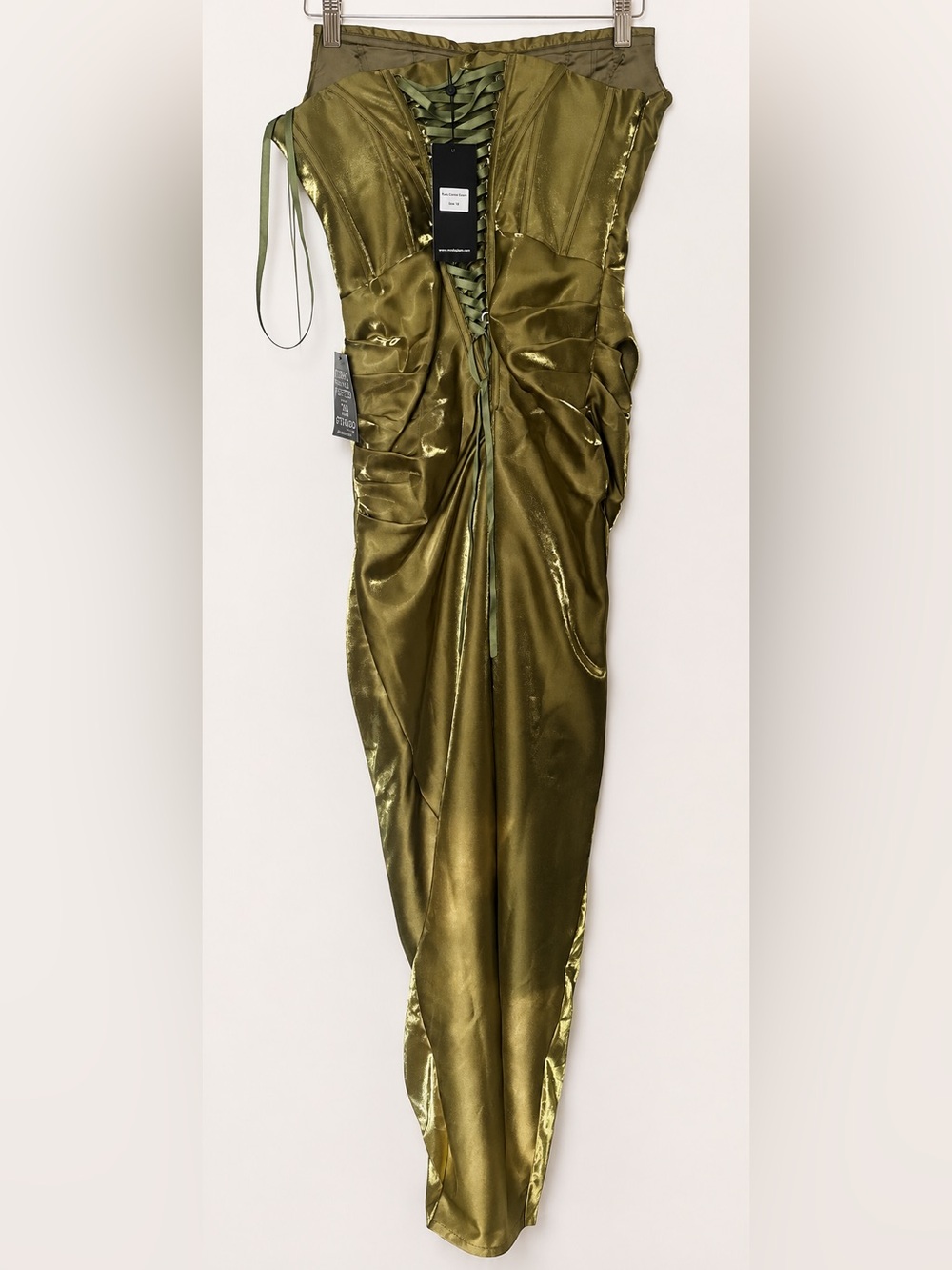 Moda glam boutique - TALIA STRAPLESS CORSET GOWN- GREEN
